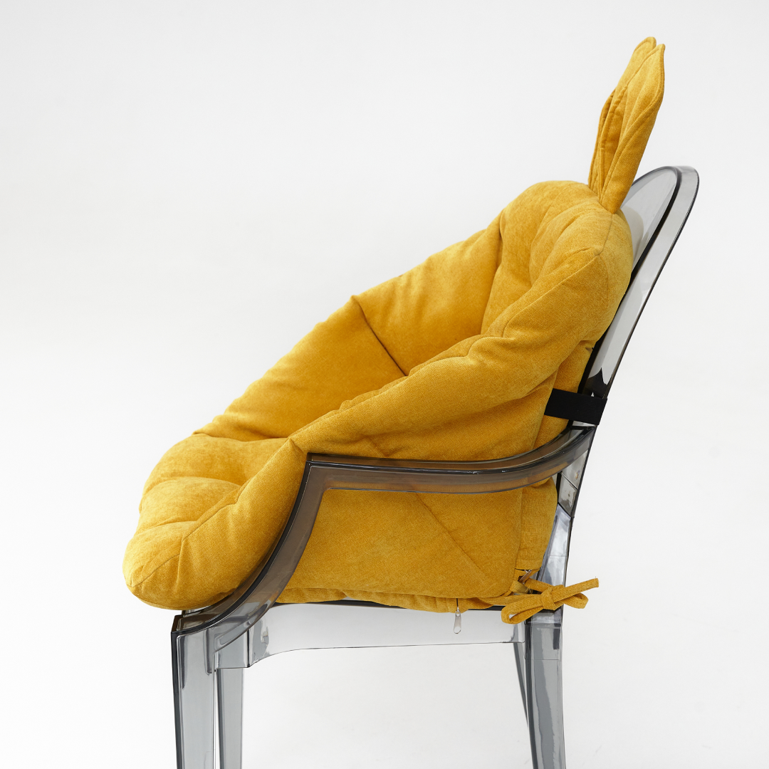 Мягкая подушка для стула с ушками Мягкая подушка для стула с ушками | Мастерская бескаркасной мебели KRESLO