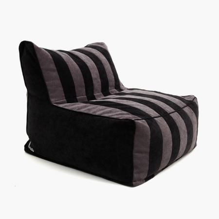 Бескаркасное кресло SOFT CUBE в полоску Бескаркасное кресло SOFT CUBE в полоску | Мастерская бескаркасной мебели KRESLO