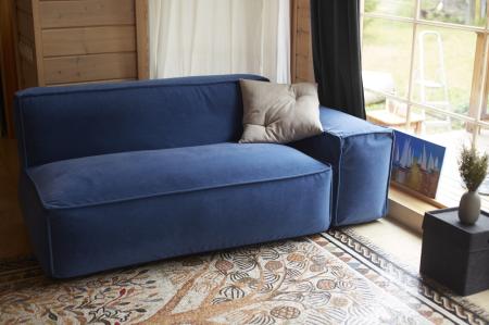 Диван с подлокотником-пуфом Диван с подлокотником-пуфом | Мастерская бескаркасной мебели KRESLO