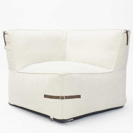 Модульное угловое кресло с ремешками из кожи | Мастерская бескаркасной мебели KRESLO