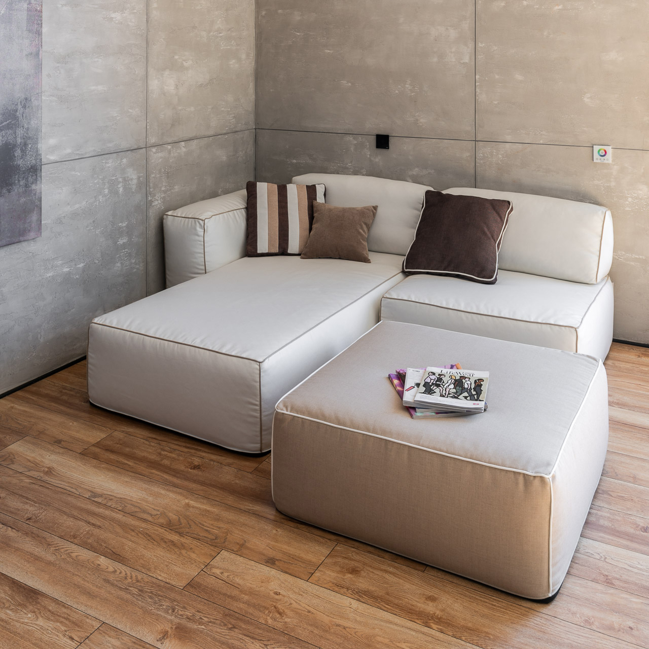 Модульный диван White Модульный диван White | Мастерская бескаркасной мебели KRESLO