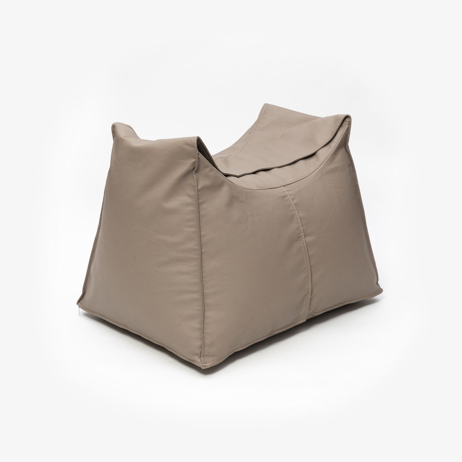 Пуф-сумка из экокожи | Мастерская бескаркасной мебели KRESLO