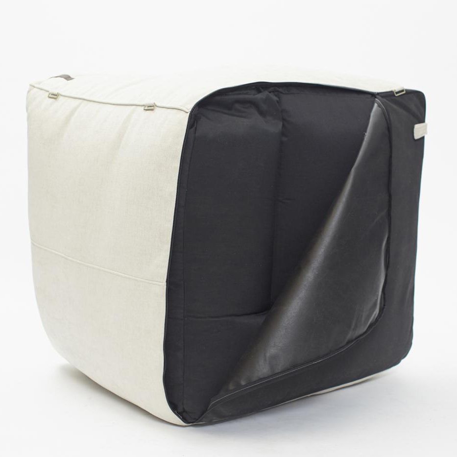 Модульное угловое кресло с ремешками из кожи | Мастерская бескаркасной мебели KRESLO