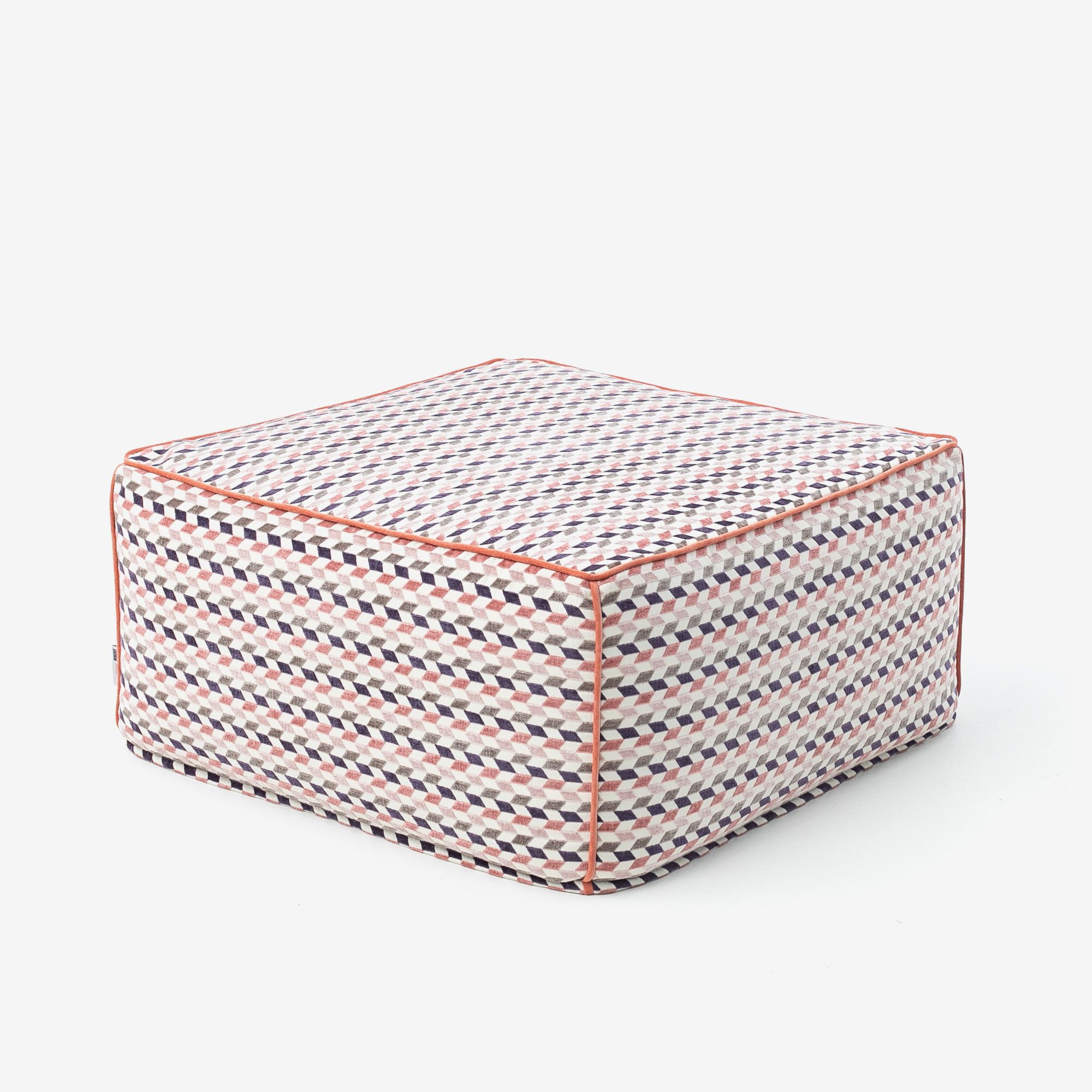 Пуф Seal в жаккарде-шенниле