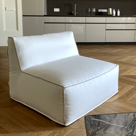 Модульный диван WHITE c цельными спинками | Мастерская бескаркасной мебели KRESLO