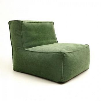 Модульное кресло с прямой спинкой в велюре | Мастерская бескаркасной мебели KRESLO