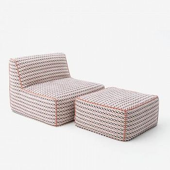 Набор модульное кресло с пуфом SEAL | Мастерская бескаркасной мебели KRESLO