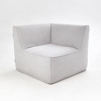 Модульное угловое кресло CUBE c цельной спинкой Модульное угловое кресло CUBE c цельной спинкой | Мастерская бескаркасной мебели KRESLO
