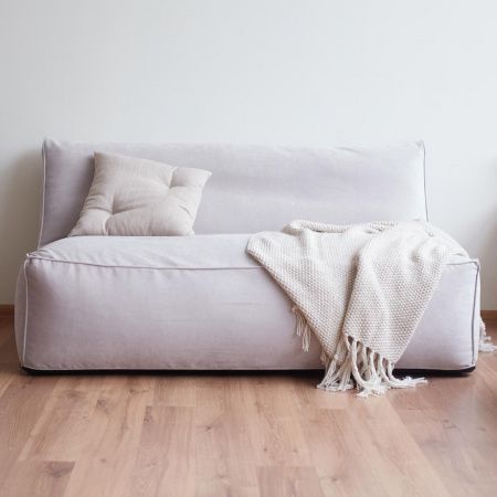 Подушка декоративная из льна (50х50 см) | Мастерская бескаркасной мебели KRESLO