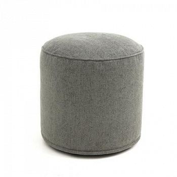Пуф-цилиндр в рогожке | Мастерская бескаркасной мебели KRESLO