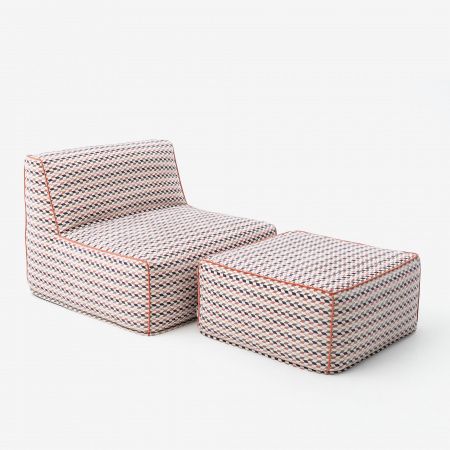 Набор модульное кресло с пуфом SEAL | Мастерская бескаркасной мебели KRESLO