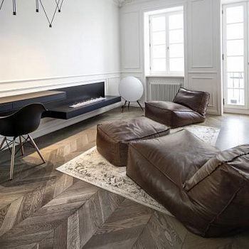 Кожаное кресло-лежак | Мастерская бескаркасной мебели KRESLO