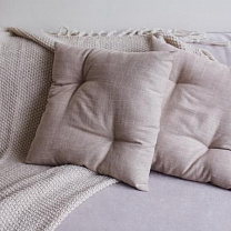 Подушка декоративная из льна (50х50 см)