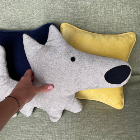 Декоративная подушка Dog | Мастерская бескаркасной мебели KRESLO