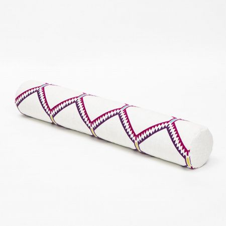 Ортопедическая подушка-валик Purple Geometry | Мастерская бескаркасной мебели KRESLO