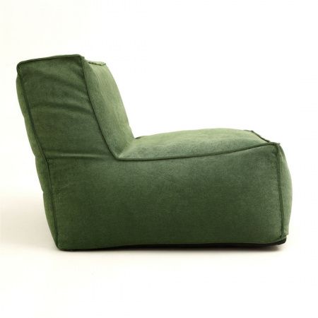 Модульное кресло с прямой спинкой в велюре | Мастерская бескаркасной мебели KRESLO