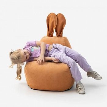 Пуф-заяц Small Baby | Мастерская бескаркасной мебели KRESLO