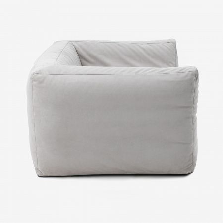 Кресло с двумя подлокотниками DORINO в велюре | Мастерская бескаркасной мебели KRESLO