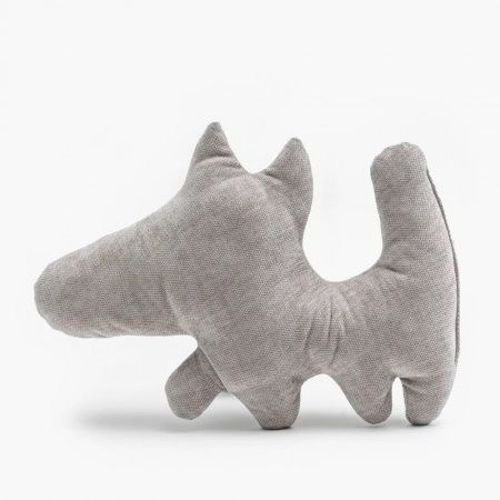 Декоративная подушка Dog в сером цвете | Мастерская бескаркасной мебели KRESLO