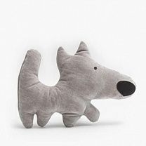 Декоративная подушка Dog в сером цвете