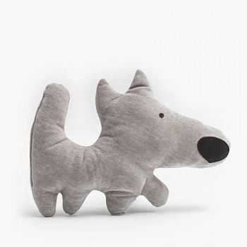 Декоративная подушка Dog в сером цвете | Мастерская бескаркасной мебели KRESLO