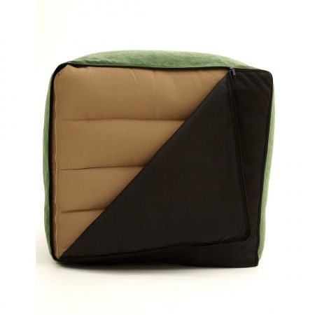 Модульное кресло с прямой спинкой в велюре | Мастерская бескаркасной мебели KRESLO