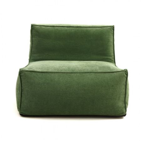 Модульное кресло с прямой спинкой в велюре | Мастерская бескаркасной мебели KRESLO